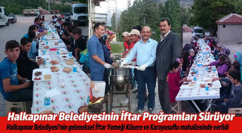 HALKAPINAR BELEDİYESİNİN İFTAR PROĞRAMLARI SÜRÜYOR