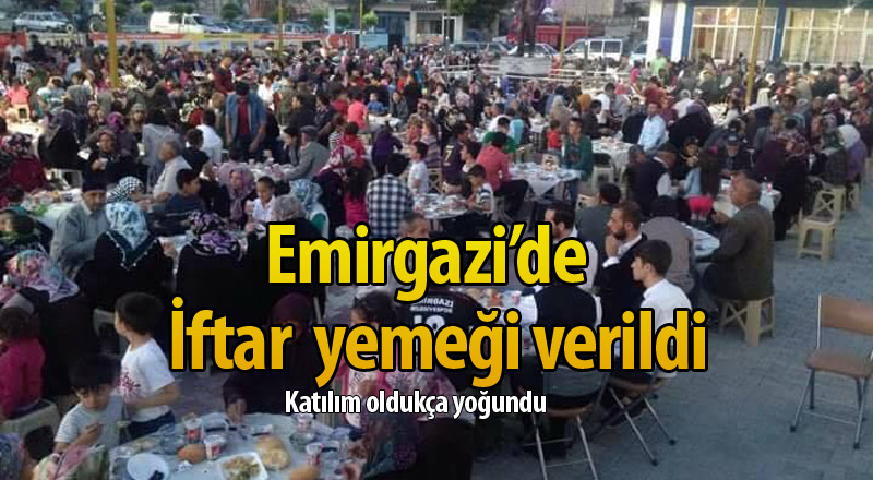 EMİRGAZİ'DE İFTAR YEMEĞİ