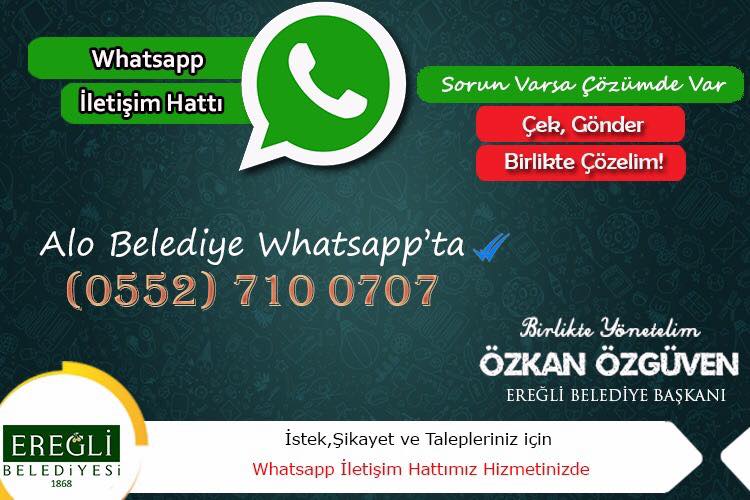 ALO BELEDİYE ARTIK WHATSAPP’TA