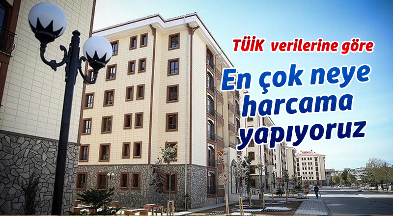 bütçeden en fazla payı konut ve kira harcamasına ayırdık