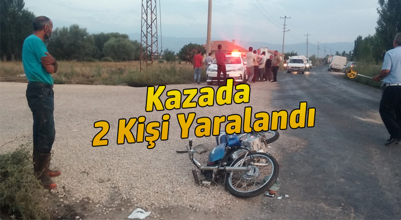 Türkmen Yolu Üzerinde Trafik Kazası ; 2 Yaralı