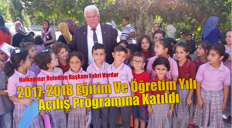 Başkan Vardar  2017-2018 Eğitim Ve Öğretim Yılı Açılış Programına Katıldı