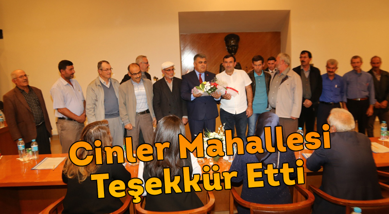 Cinler Mahallesi Teşekkür Etti