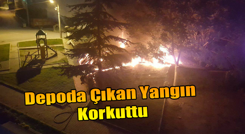 Ereğli’de Depoda çıkan yangın korkuttu