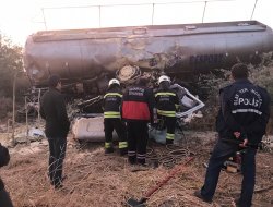 Ereğli’de Yağ Yüklü Tanker Şarampole Uçtu: 1 Ölü