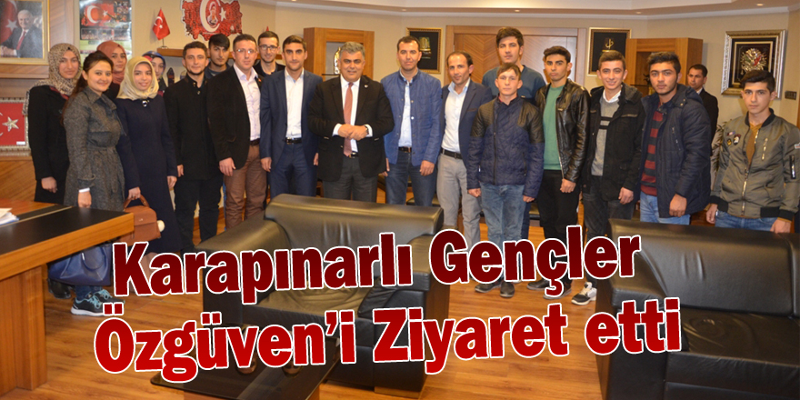 Gençler Başkan Özgüven’i Ziyaret Etti