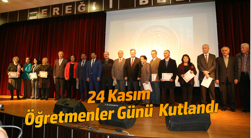 Ereğli’de 24 Kasım Öğretmenler Günü Kutlandı