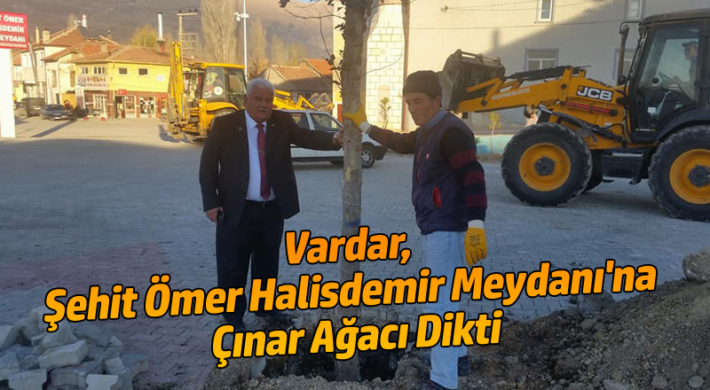 Vardar, Şehit Ömer Halisdemir Meydanı'na Çınar Ağacı Dikti