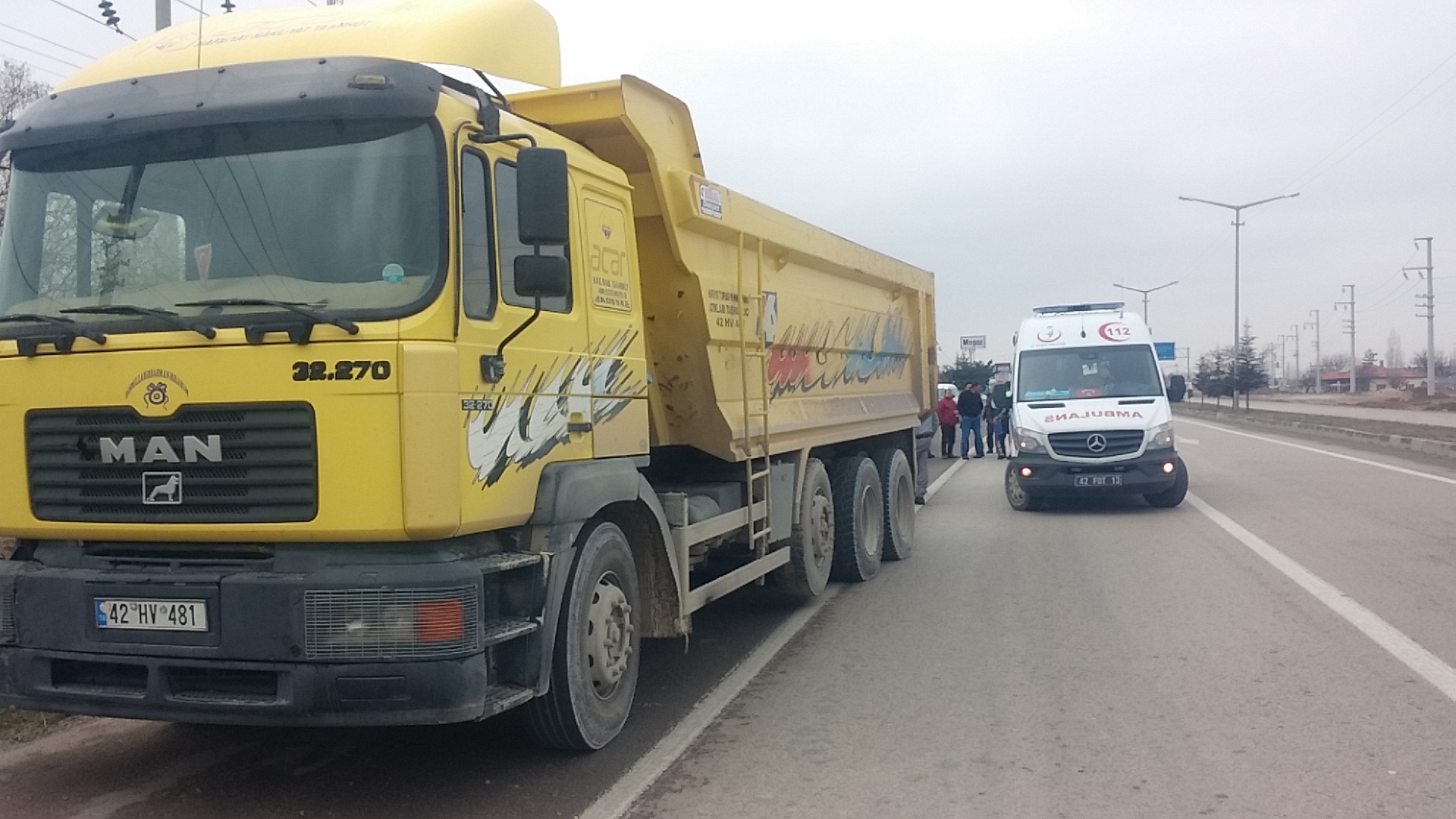 Kum Kamyonun Çarptığı 43 Yaşında ki Engelli Hayatını Kaybetti