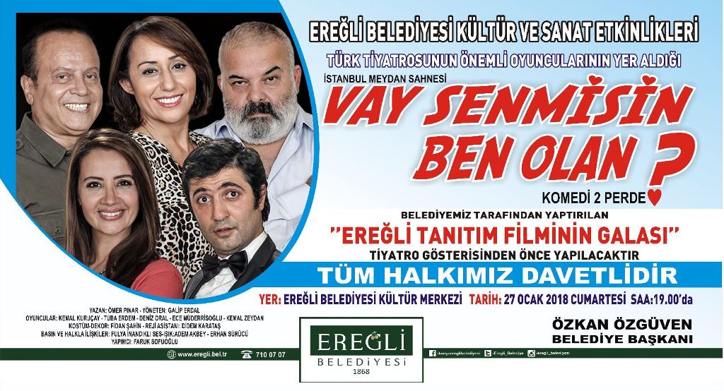 Ereğli Belediyesi’nden Tiyatro Ziyafeti