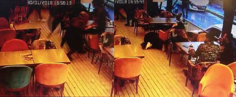 Cafe' ye Silahlı Baskında, Genç Kız Başından Yaralandı