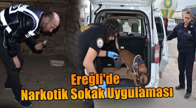 Ereğli'de Narkotik Sokak Uygulaması