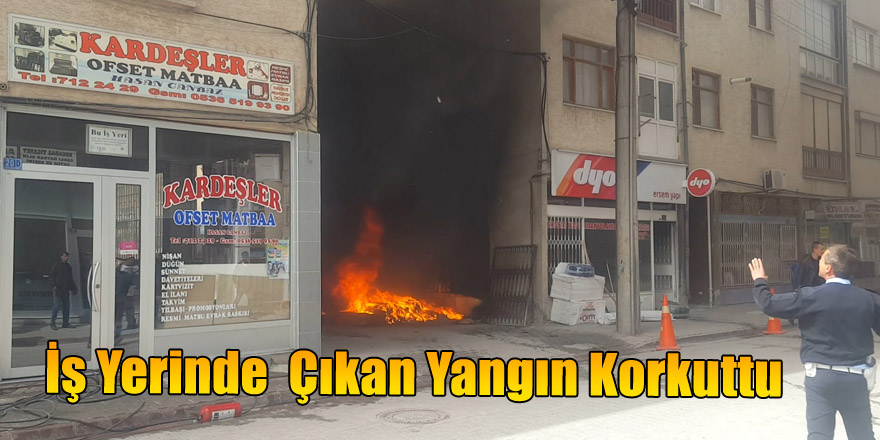HAL CİVARINDA YANGIN