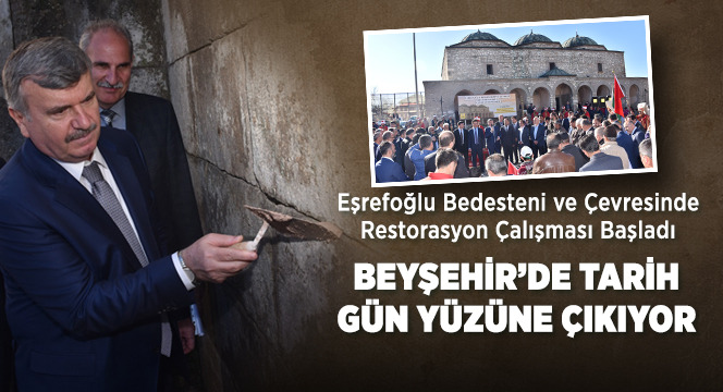 Eşrefoğlu Bedesteni ve Çevresinde Restorasyon Çalışması Başladı