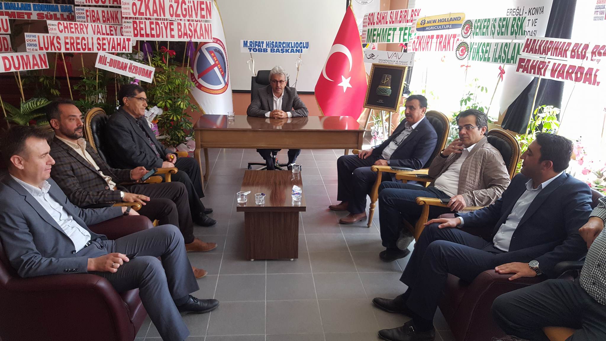 EDİP YILDIZ'DAN, MAHMUT ÖZKOÇ'A HAYIRLI OLSUN ZİYARETİ