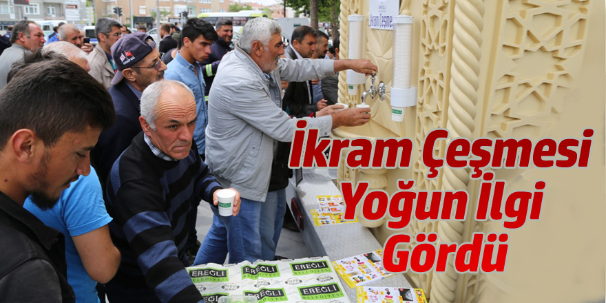 İkram Çeşmesi Yoğun İlgi Gördü