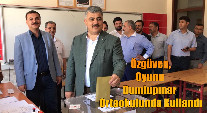 Özgüven,Oyunu Dumlupınar Ortaokulunda Kullandı