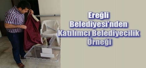 Ereğli Belediyesi’nden Katılımcı Belediyecilik Örneği