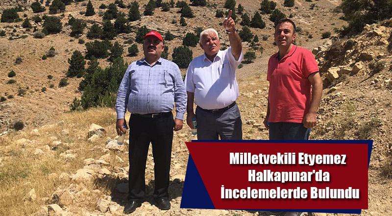 Milletvekili Etyemez Halkapınar'da İncelemelerde Bulundu
