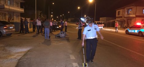 Otomobil ile çarpışan Motosiklet sürücüsü ağır yaralandı