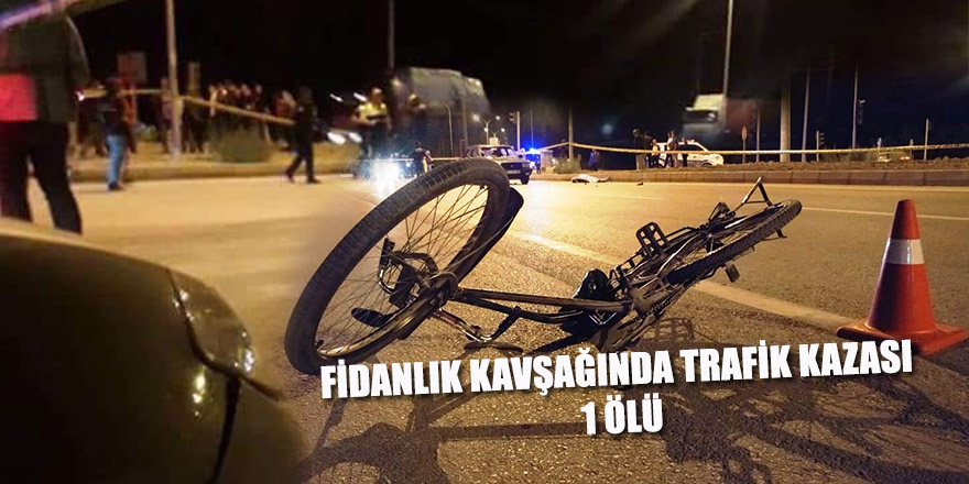 FİDANLIK KAVŞAĞINDA TRAFİK KAZASI 1 ÖLÜ