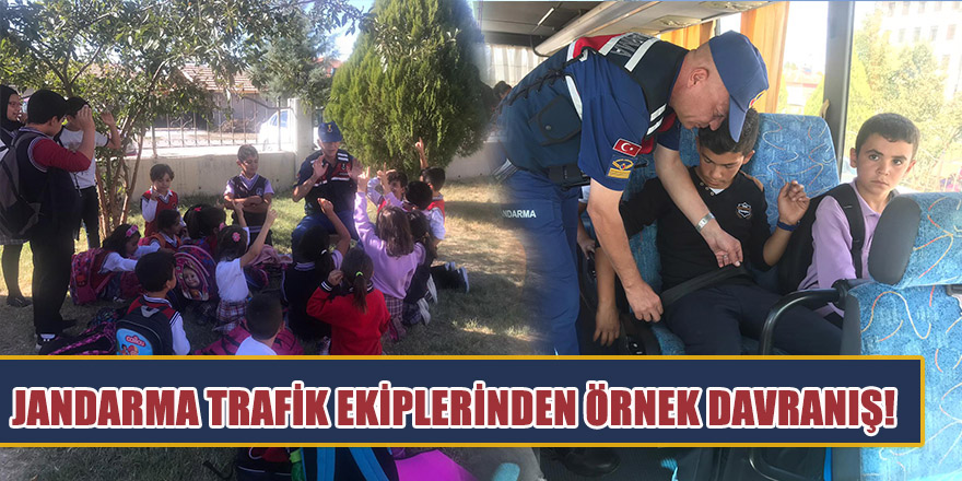 Jandarma Trafik Ekiplerinden Örnek Davranış!