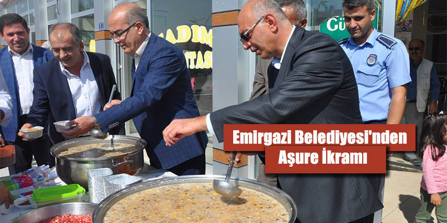 Emirgazi Belediyesi'nden  Aşure İkramı