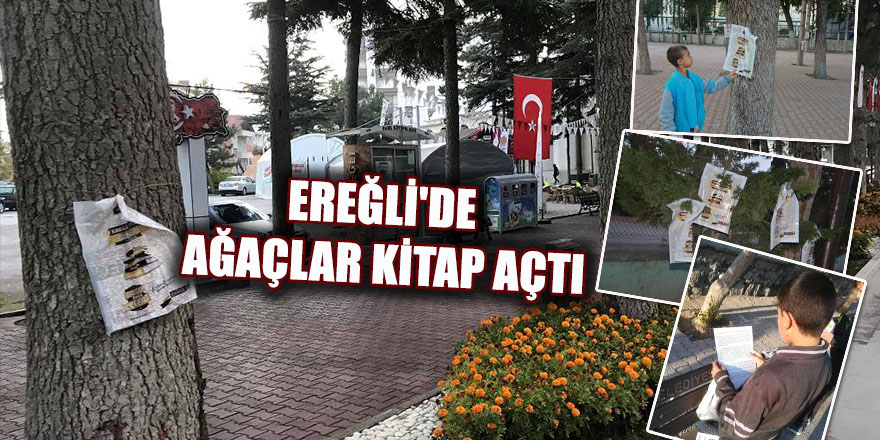 EREĞLİ'DE AĞAÇLAR KİTAP AÇTI