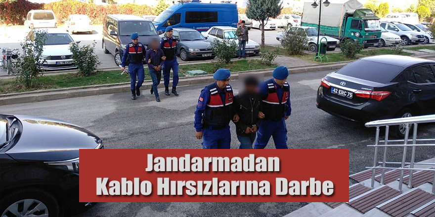 Jandarmadan Kablo Hırsızlarına Darbe