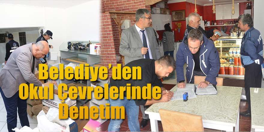 Belediye’den Okul Çevrelerinde Denetim