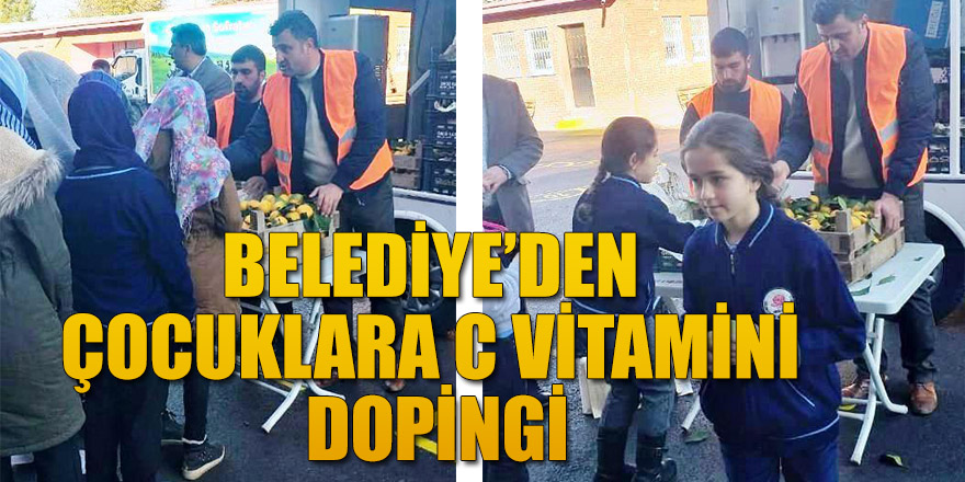 Belediye’den Çocuklara C Vitamini Dopingi