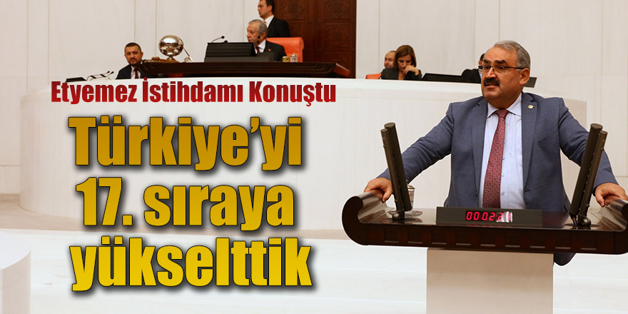 Etyemez: İstihdamı 29 Milyonun Üzerine Çıkarttık