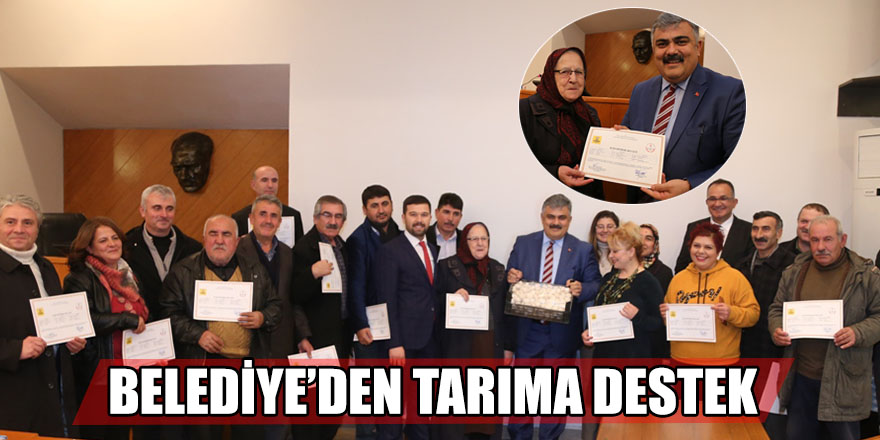 BELEDİYE’DEN TARIMA DESTEK.