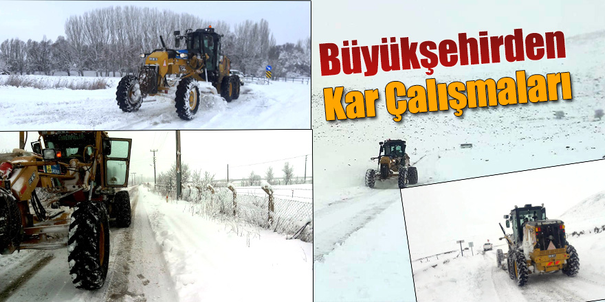 KONYA BÜYÜKŞEHİR BLEDİYESİ EREĞLİ’DE GECE GÜNDÜZ DEMEDEN KAR TEMİZLEME ÇALIŞMALARINA DEVAM EDİYOR