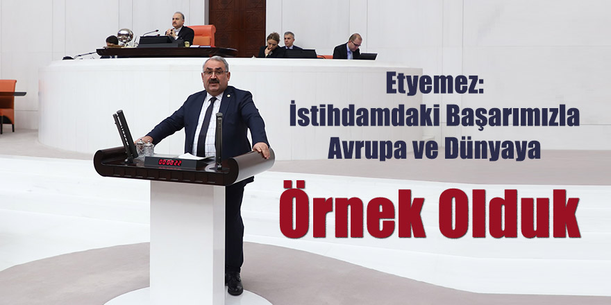 Milletvekili Etyemez, TBMM Genel Kurulu’nda Konuştu