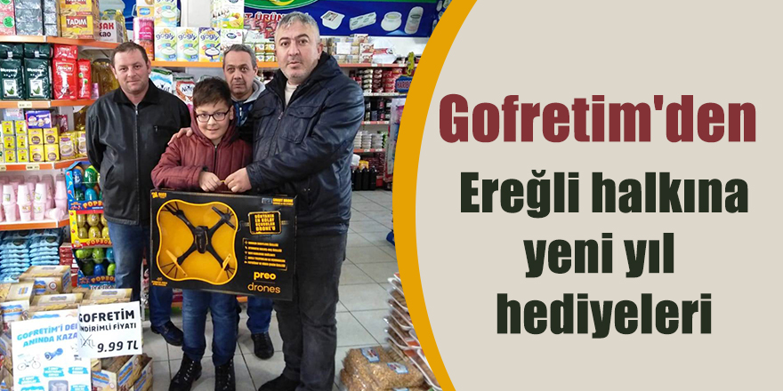 Gofretim'den Ereğli halkına yeni yıl hediyeleri