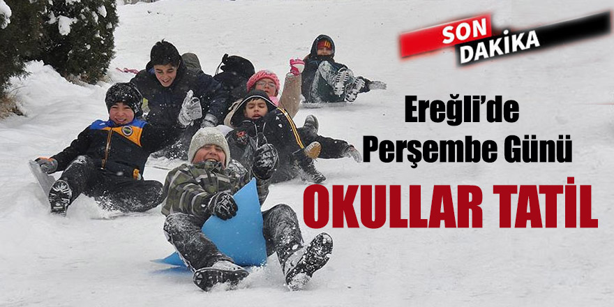 EREĞLİ'DE EĞİTME KAR ENGELİ