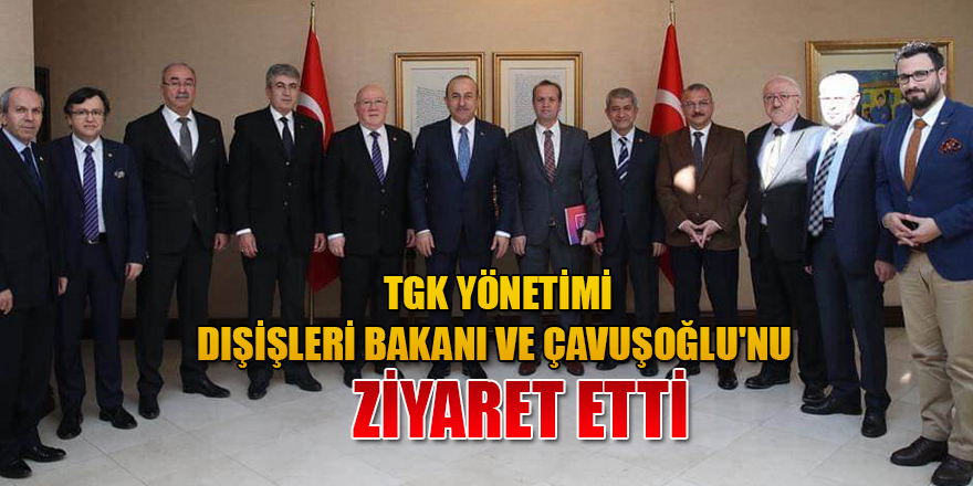 TGK Yönetimi, Dışişleri Bakanı ve Çavuşoğlu'nu ziyaret etti