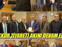 TEŞEKKÜR ZİYARETİ AKINI DEVAM EDİYOR