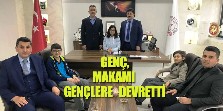 GENÇ, MAKAMI GENÇLERE  DEVRETTİ