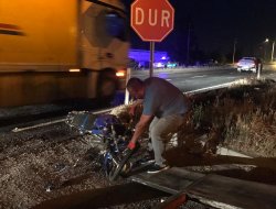 Kaza'da motosiklet sürücüsü hayatını kaybetti