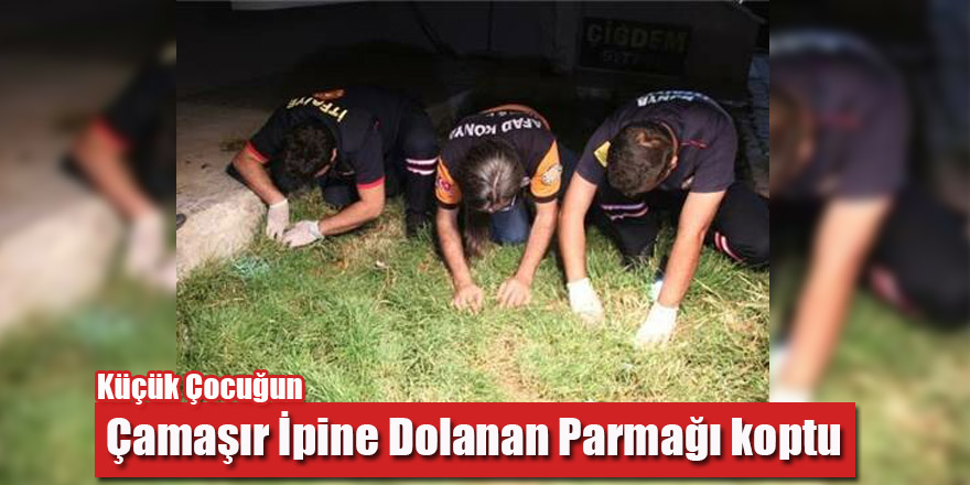 Çamaşır İpi Yağmur'un Parmağını Kopardı