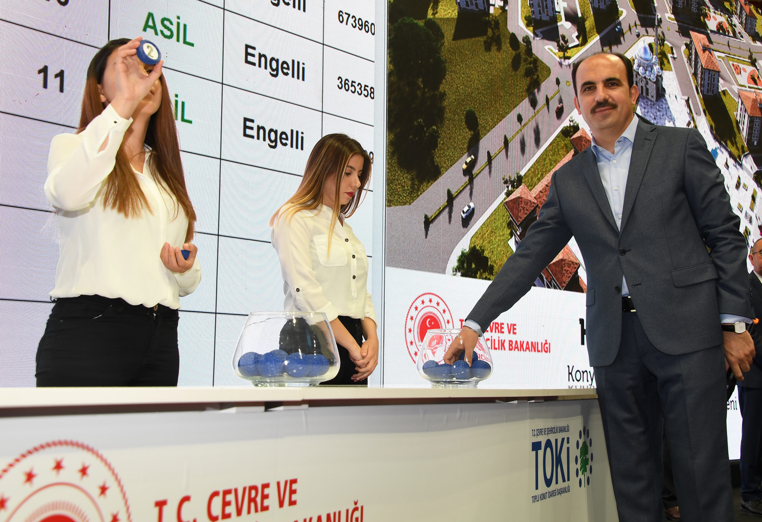 Ardıçlı Sosyal Konut Projesinde Organize Sanayi Çalışanları İçin Kuralar Çekiliyor