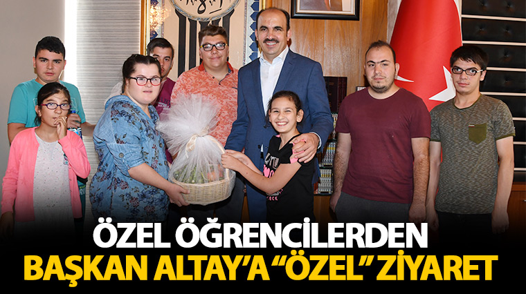 Özel Öğrencilerden Başkan Altay’a “Özel” Ziyaret