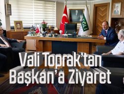 Vali Toprak’tan Başkan Oprukçu’ya ziyaret