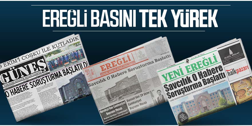 Ereğli Basının Son İki Gündür Attığı Manşetler
