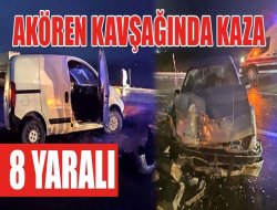 Yağışlar kazaları beraberinde getirdi; 8 yaralı