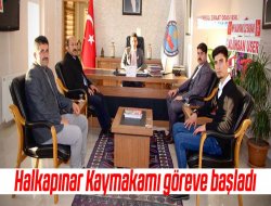 Halkapınar Kaymakamı Kıraç’a Bakkal ve Türkmen'den hayırlı olsun ziyareti