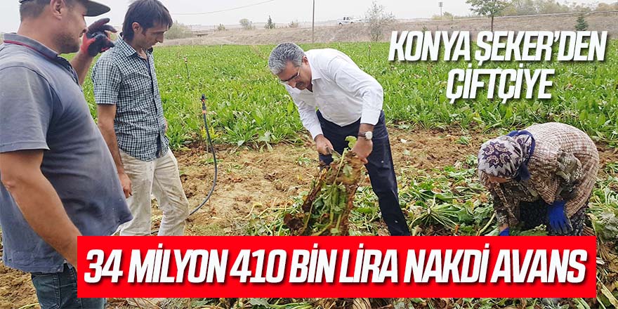 Konya Şeker’den Yıl Bitmeden Çiftçiye Destek Avansı
