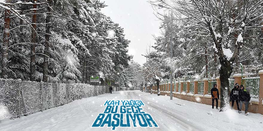 Kar Yağışı Bu Gece Başlıyor